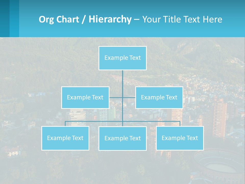 An Aerial View Of A City With Mountains In The Background PowerPoint Template
