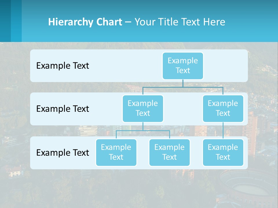 An Aerial View Of A City With Mountains In The Background PowerPoint Template