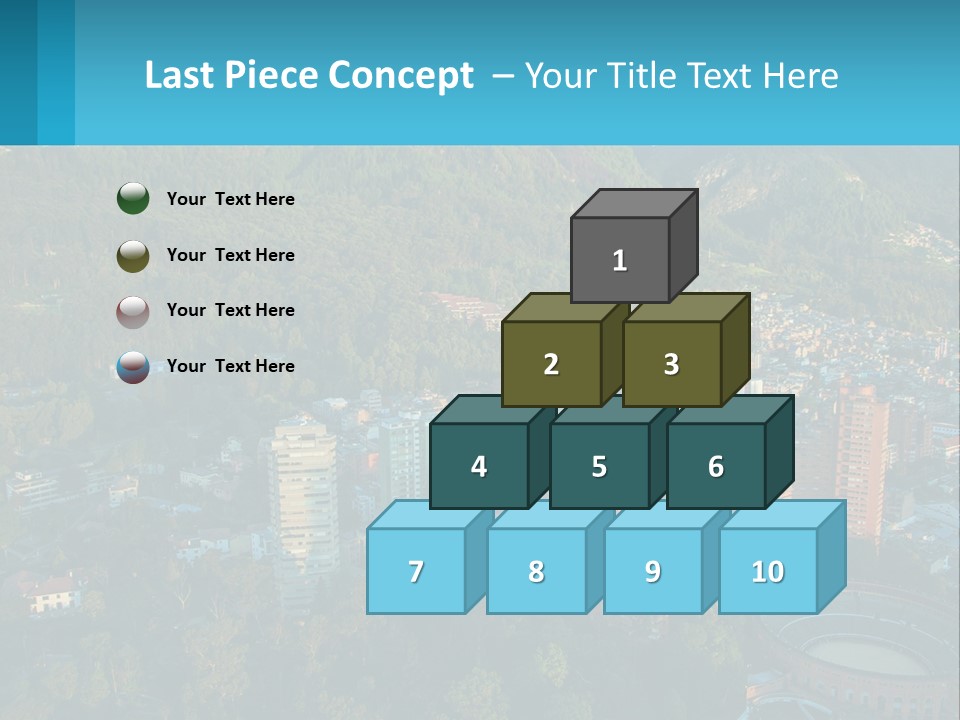 An Aerial View Of A City With Mountains In The Background PowerPoint Template