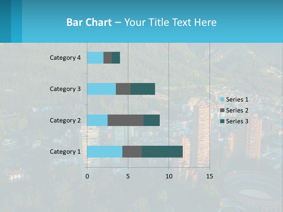 An Aerial View Of A City With Mountains In The Background PowerPoint Template
