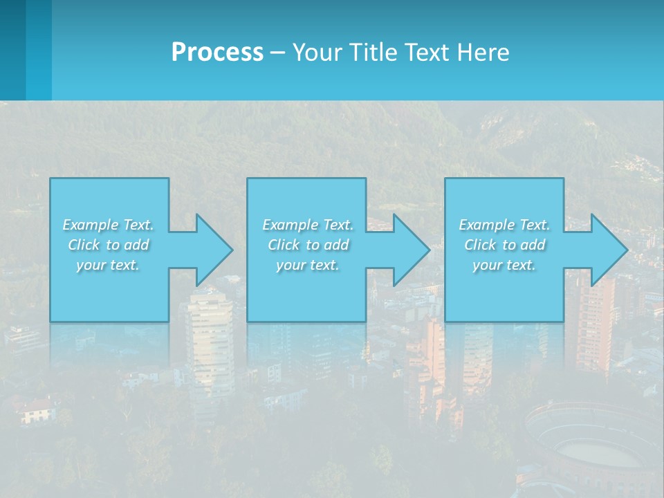 An Aerial View Of A City With Mountains In The Background PowerPoint Template