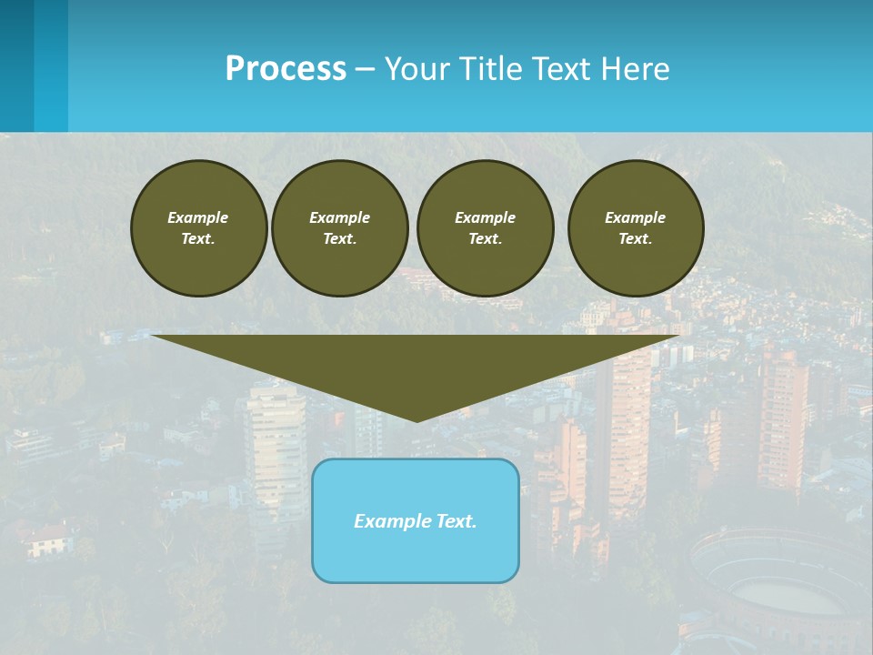 An Aerial View Of A City With Mountains In The Background PowerPoint Template