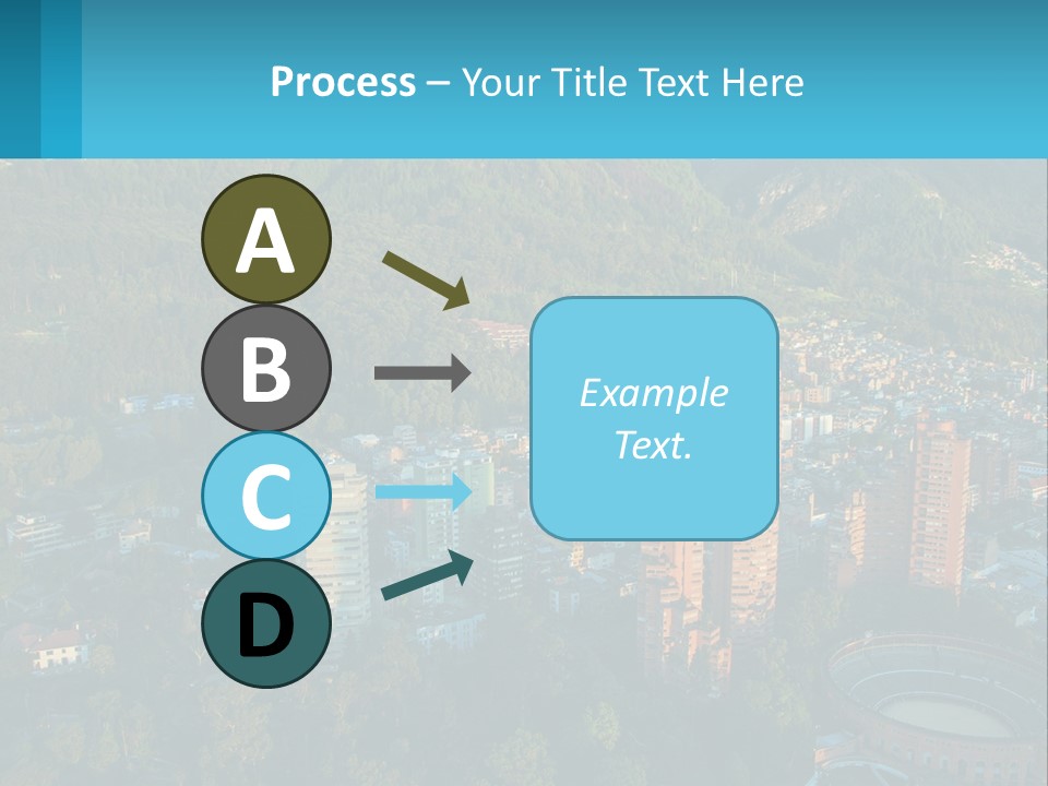 An Aerial View Of A City With Mountains In The Background PowerPoint Template