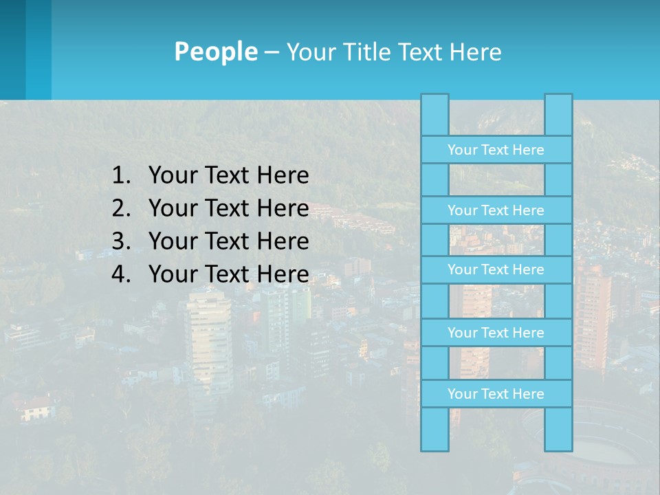 An Aerial View Of A City With Mountains In The Background PowerPoint Template