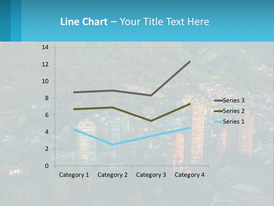 An Aerial View Of A City With Mountains In The Background PowerPoint Template