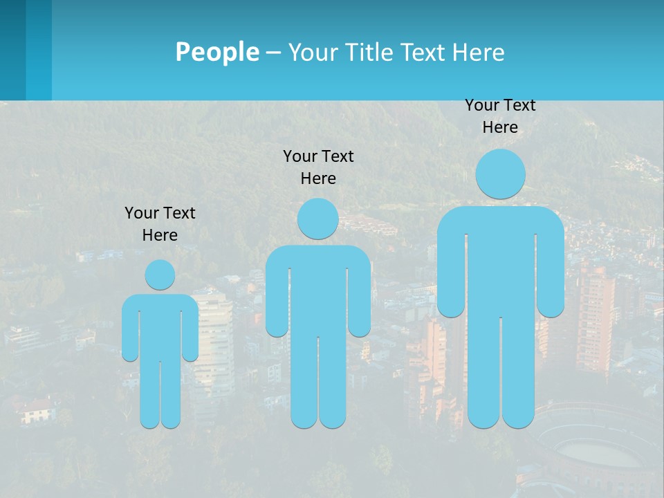 An Aerial View Of A City With Mountains In The Background PowerPoint Template