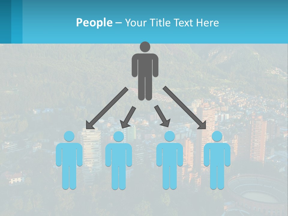 An Aerial View Of A City With Mountains In The Background PowerPoint Template