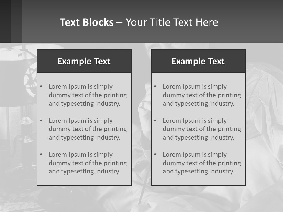 A Man Sitting In Bed With A Clock On The Wall PowerPoint Template