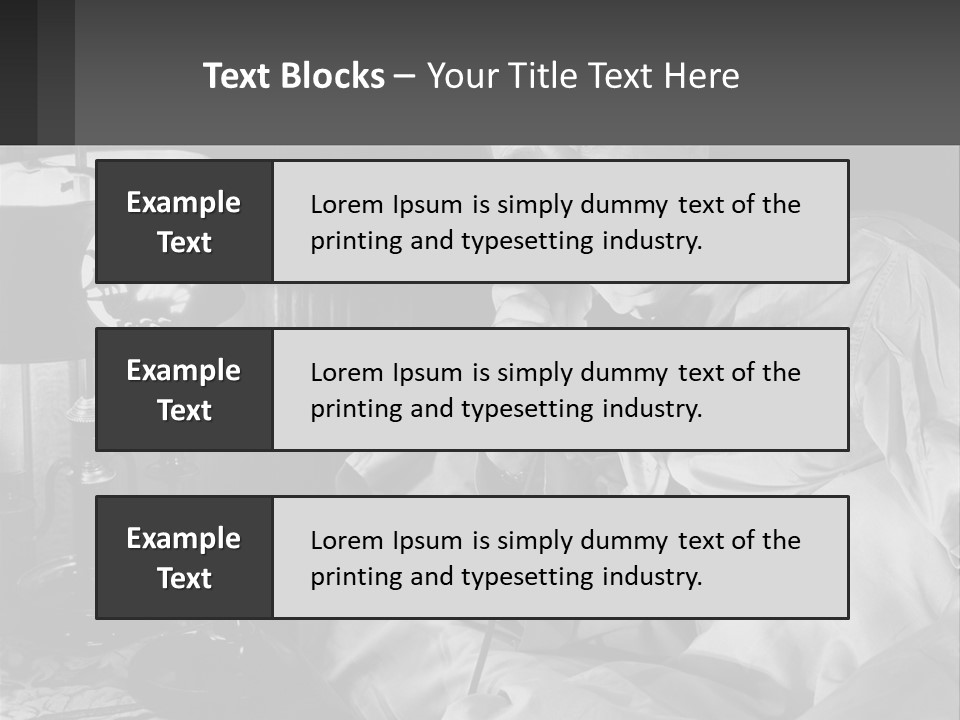 A Man Sitting In Bed With A Clock On The Wall PowerPoint Template