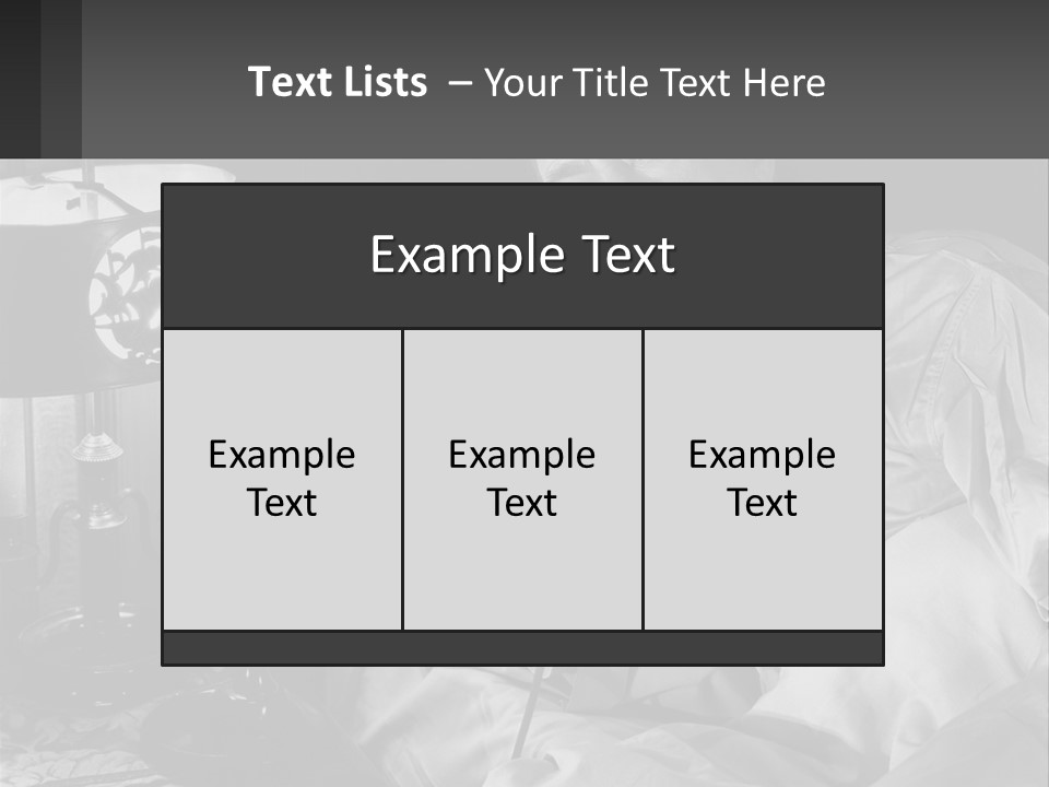 A Man Sitting In Bed With A Clock On The Wall PowerPoint Template