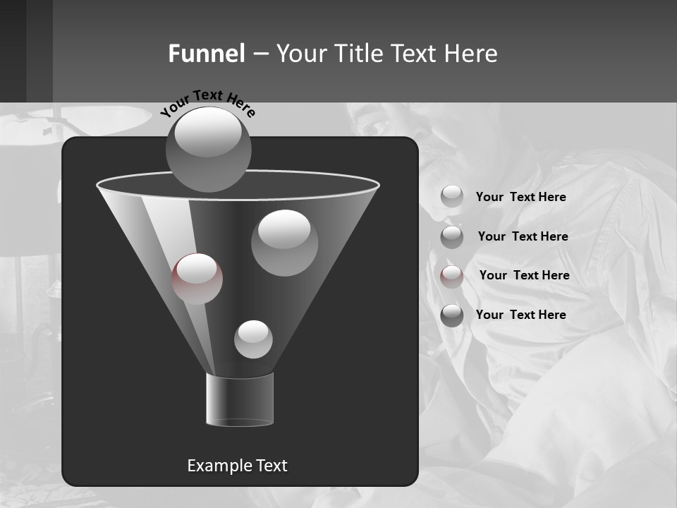 A Man Sitting In Bed With A Clock On The Wall PowerPoint Template