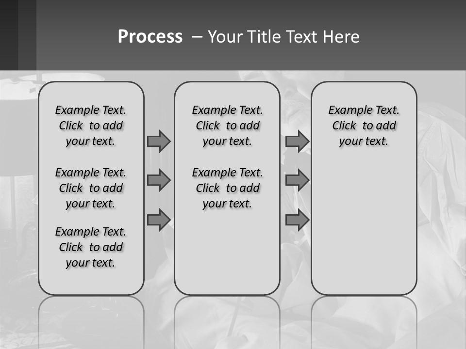 A Man Sitting In Bed With A Clock On The Wall PowerPoint Template