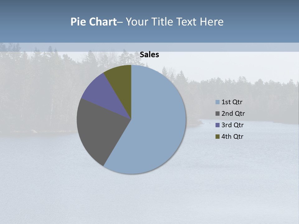 A Large Body Of Water Surrounded By Trees PowerPoint Template