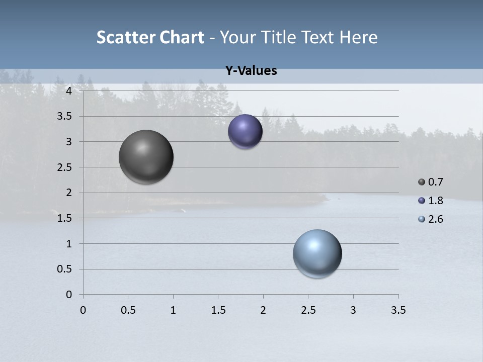 A Large Body Of Water Surrounded By Trees PowerPoint Template