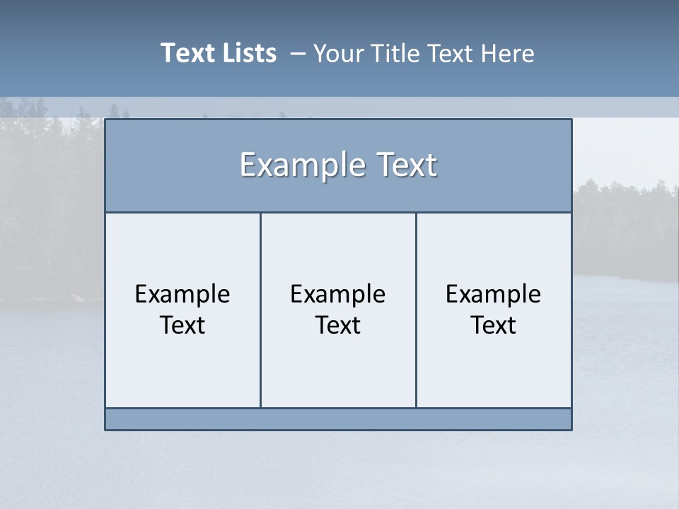 A Large Body Of Water Surrounded By Trees PowerPoint Template