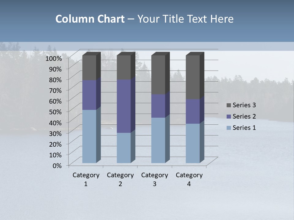 A Large Body Of Water Surrounded By Trees PowerPoint Template