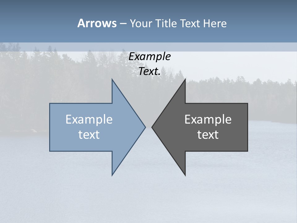 A Large Body Of Water Surrounded By Trees PowerPoint Template