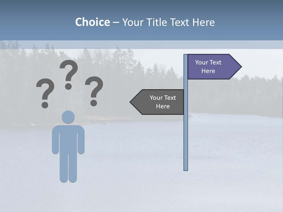 A Large Body Of Water Surrounded By Trees PowerPoint Template