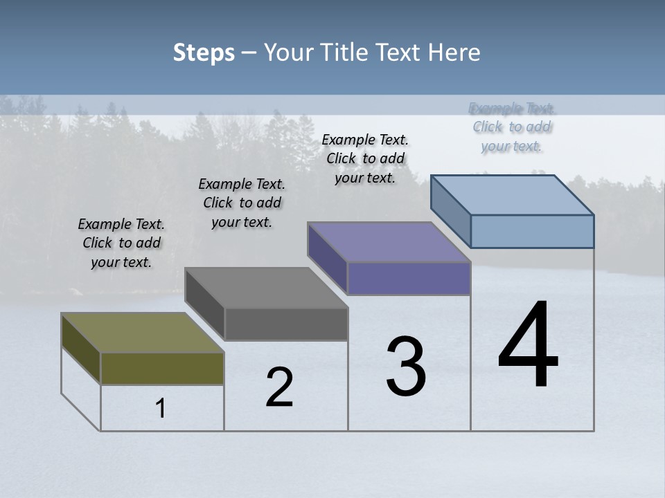 A Large Body Of Water Surrounded By Trees PowerPoint Template