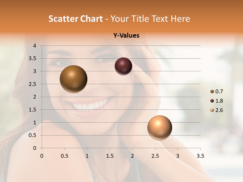 A Woman Smiling With Her Hand On Her Head PowerPoint Template