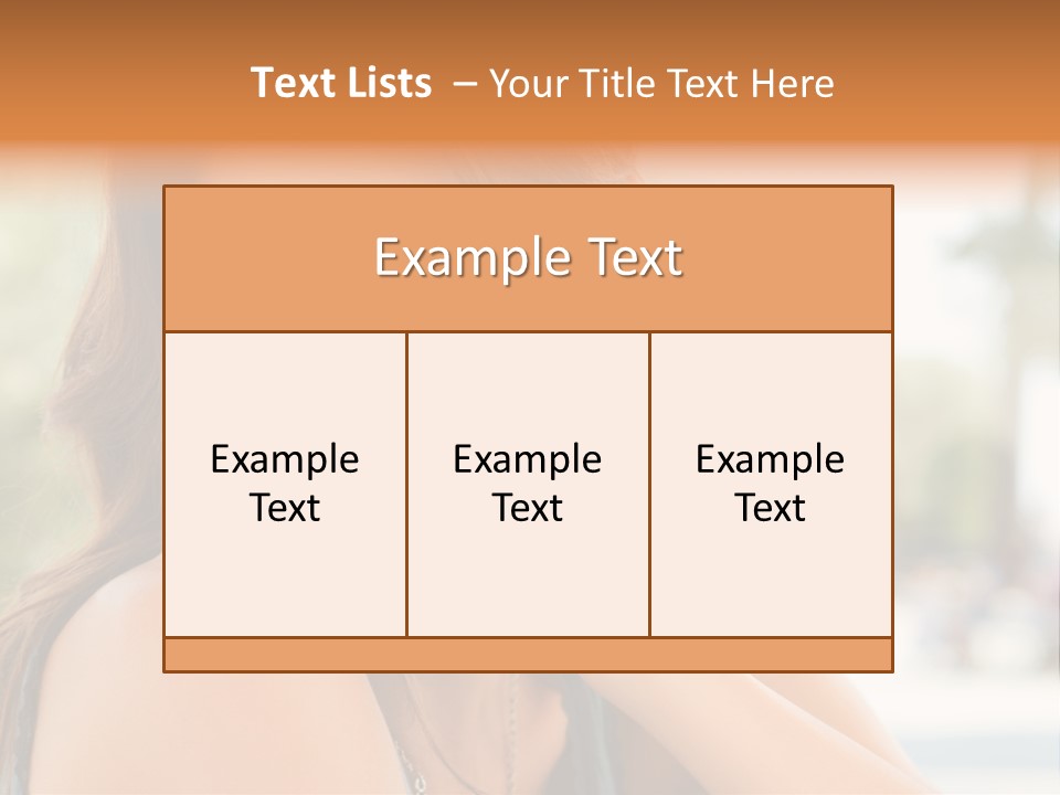 A Woman Smiling With Her Hand On Her Head PowerPoint Template