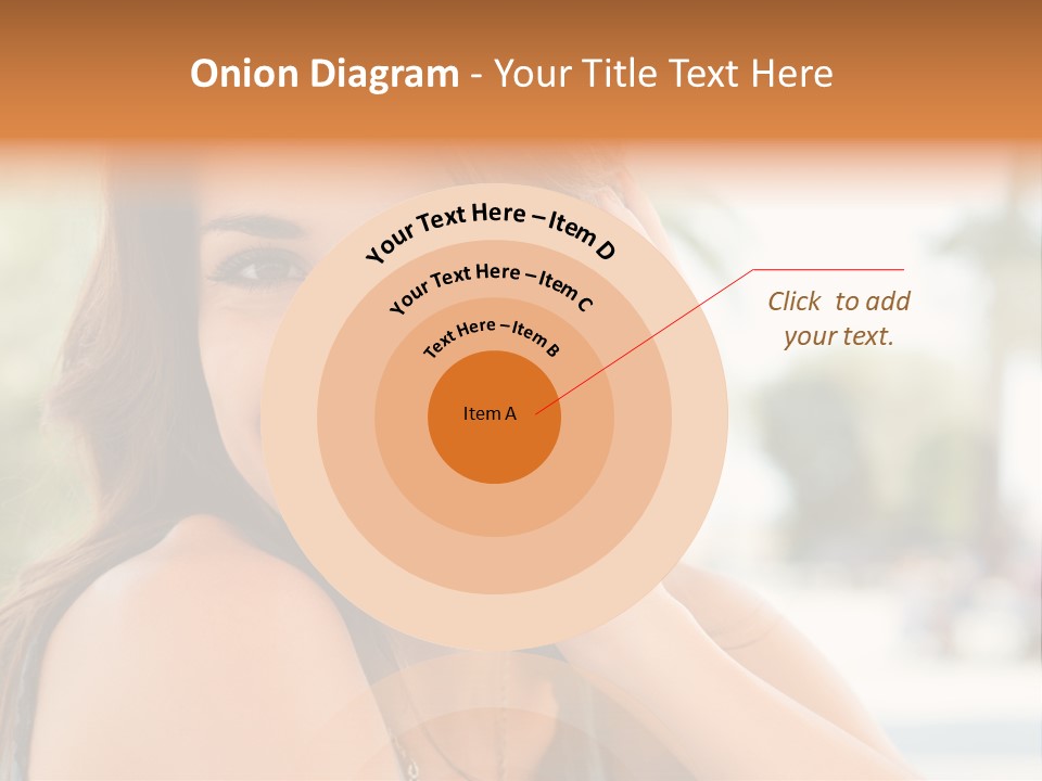 A Woman Smiling With Her Hand On Her Head PowerPoint Template