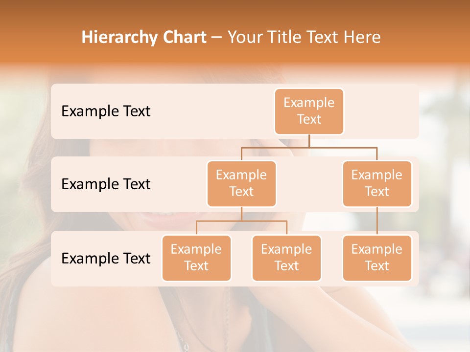 A Woman Smiling With Her Hand On Her Head PowerPoint Template