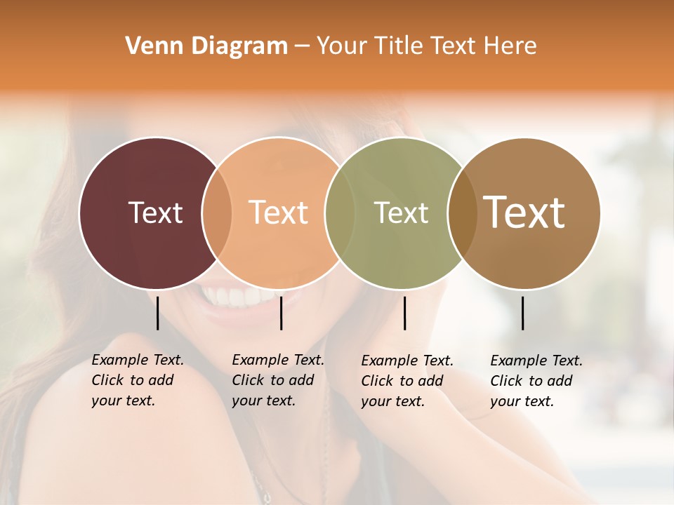 A Woman Smiling With Her Hand On Her Head PowerPoint Template