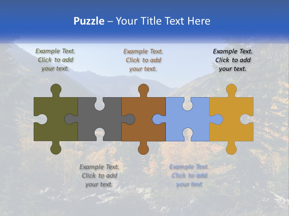 A Scenic View Of A Mountain Range With A River In The Foreground PowerPoint Template