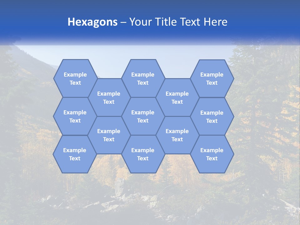 A Scenic View Of A Mountain Range With A River In The Foreground PowerPoint Template