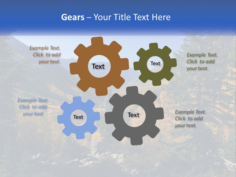A Scenic View Of A Mountain Range With A River In The Foreground PowerPoint Template