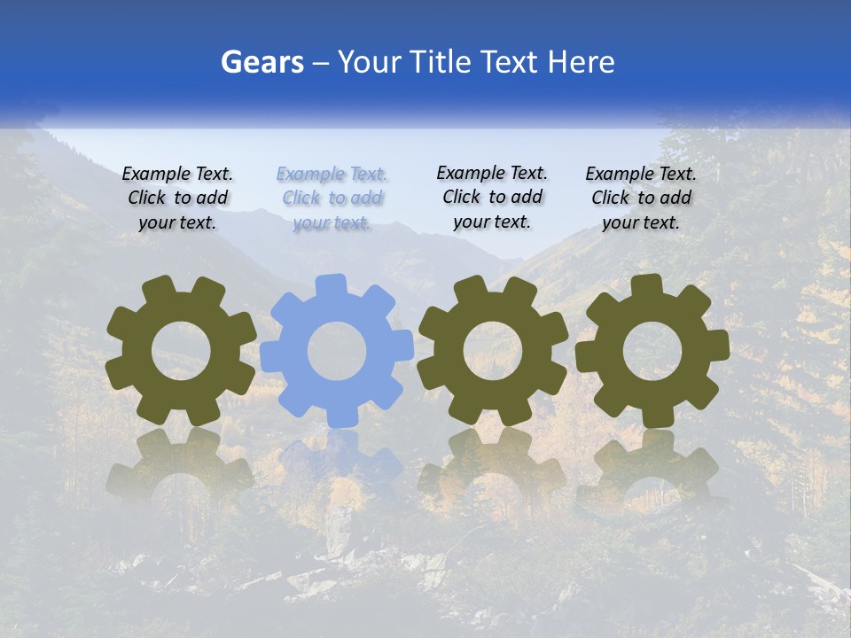 A Scenic View Of A Mountain Range With A River In The Foreground PowerPoint Template