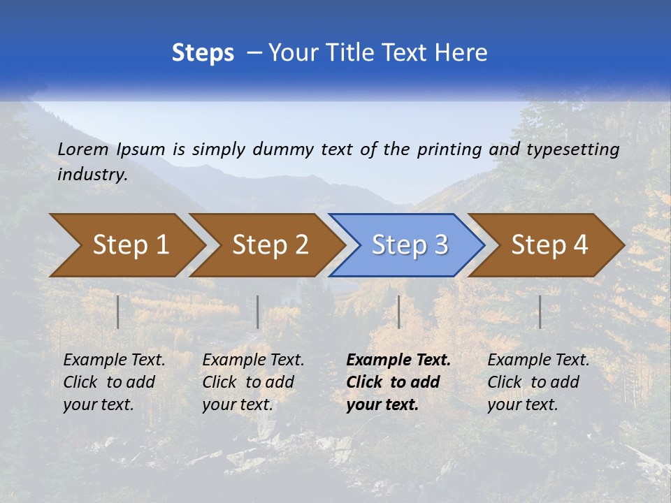 A Scenic View Of A Mountain Range With A River In The Foreground PowerPoint Template