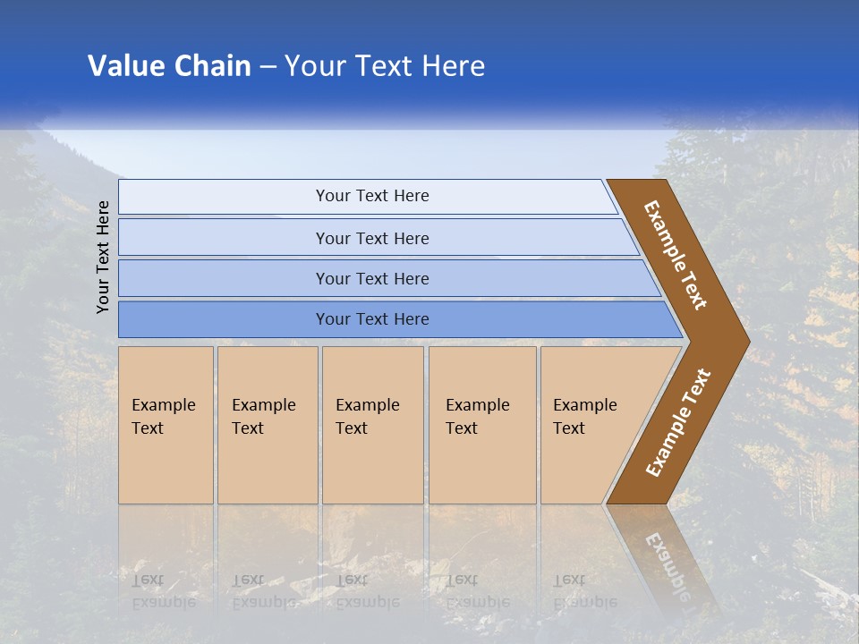 A Scenic View Of A Mountain Range With A River In The Foreground PowerPoint Template