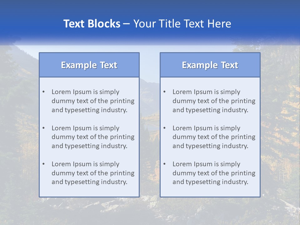 A Scenic View Of A Mountain Range With A River In The Foreground PowerPoint Template