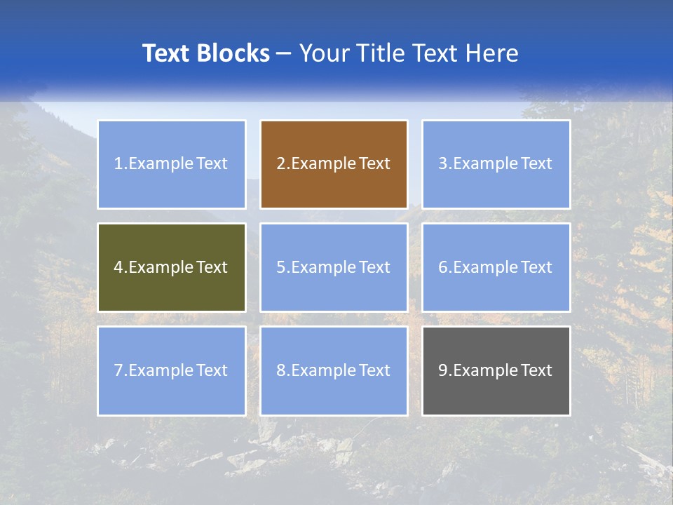 A Scenic View Of A Mountain Range With A River In The Foreground PowerPoint Template