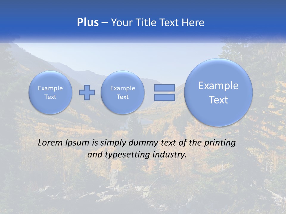 A Scenic View Of A Mountain Range With A River In The Foreground PowerPoint Template