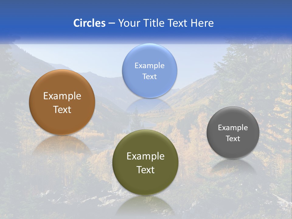 A Scenic View Of A Mountain Range With A River In The Foreground PowerPoint Template