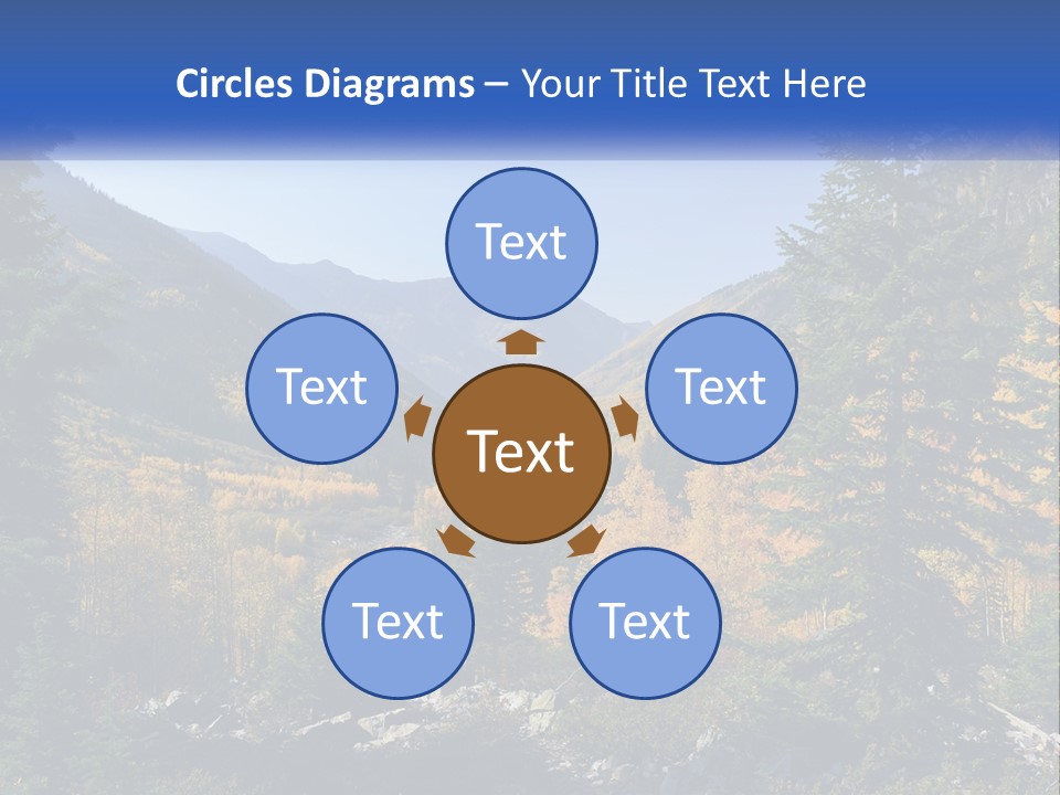 A Scenic View Of A Mountain Range With A River In The Foreground PowerPoint Template