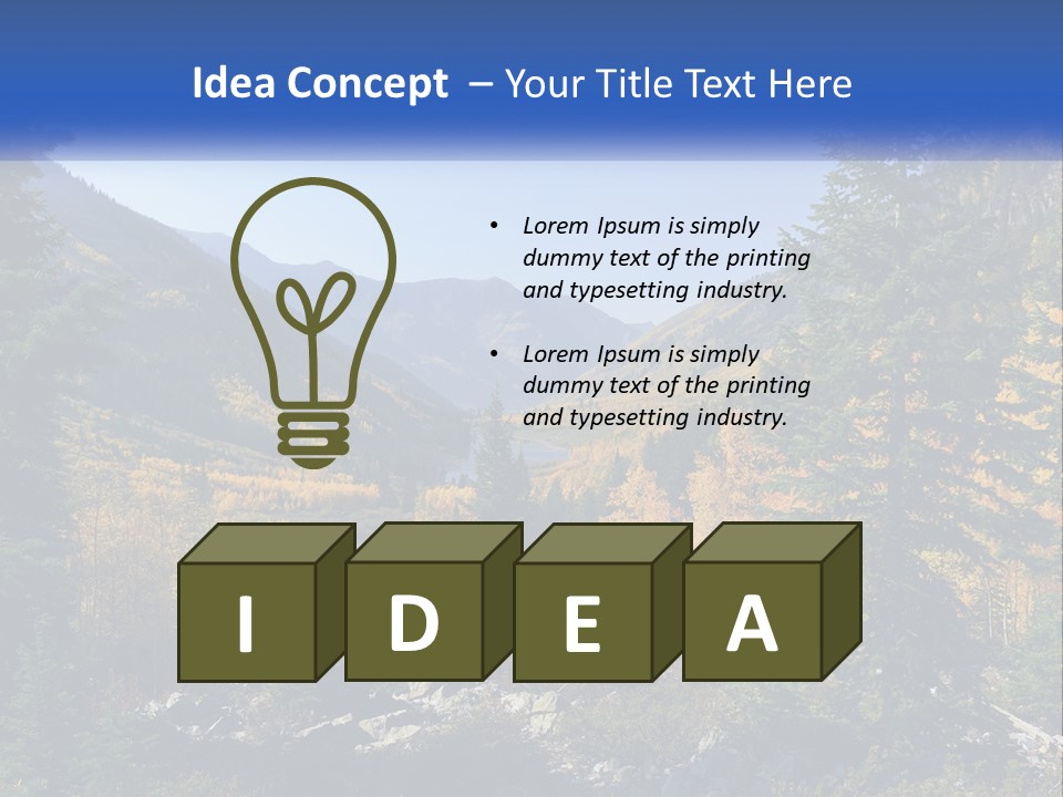 A Scenic View Of A Mountain Range With A River In The Foreground PowerPoint Template
