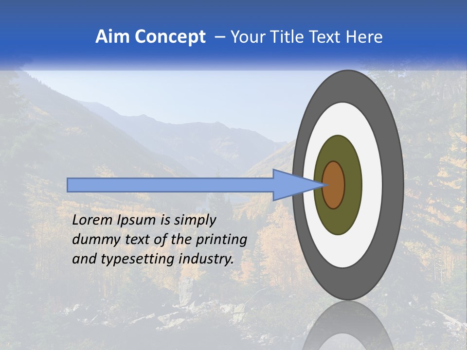 A Scenic View Of A Mountain Range With A River In The Foreground PowerPoint Template