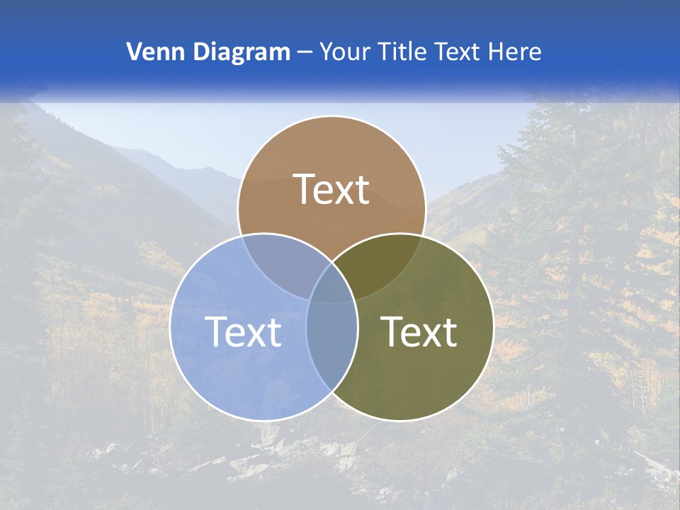 A Scenic View Of A Mountain Range With A River In The Foreground PowerPoint Template