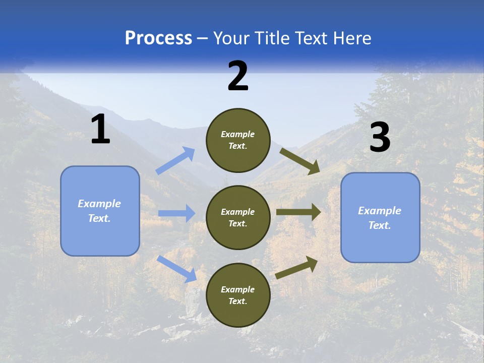 A Scenic View Of A Mountain Range With A River In The Foreground PowerPoint Template