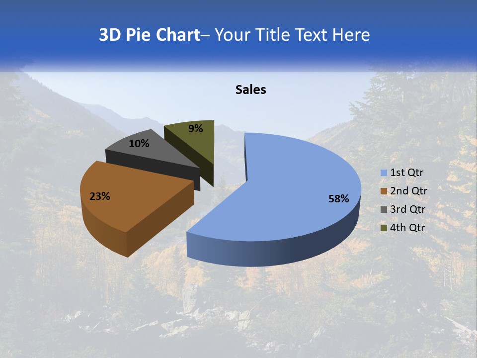 A Scenic View Of A Mountain Range With A River In The Foreground PowerPoint Template