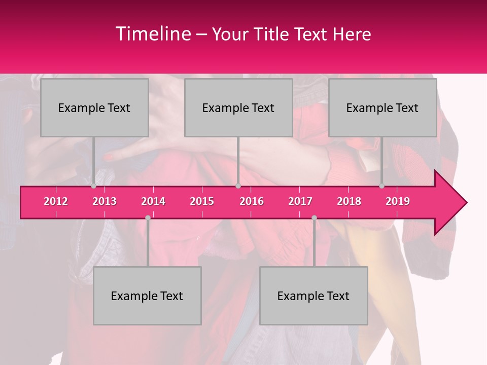 A Woman Is Holding A Pile Of Clothes PowerPoint Template