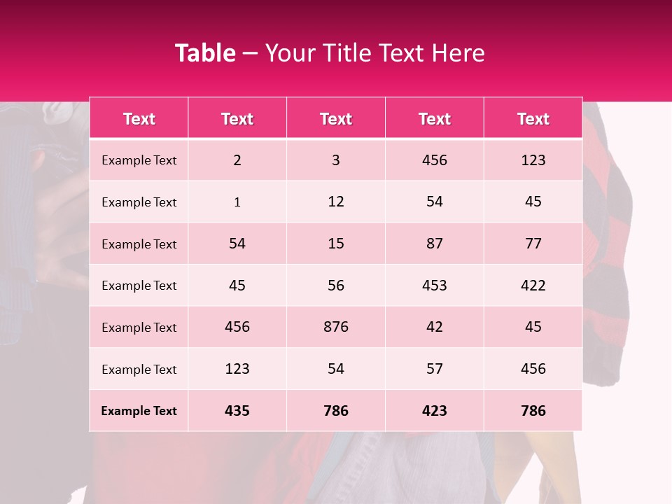 A Woman Is Holding A Pile Of Clothes PowerPoint Template