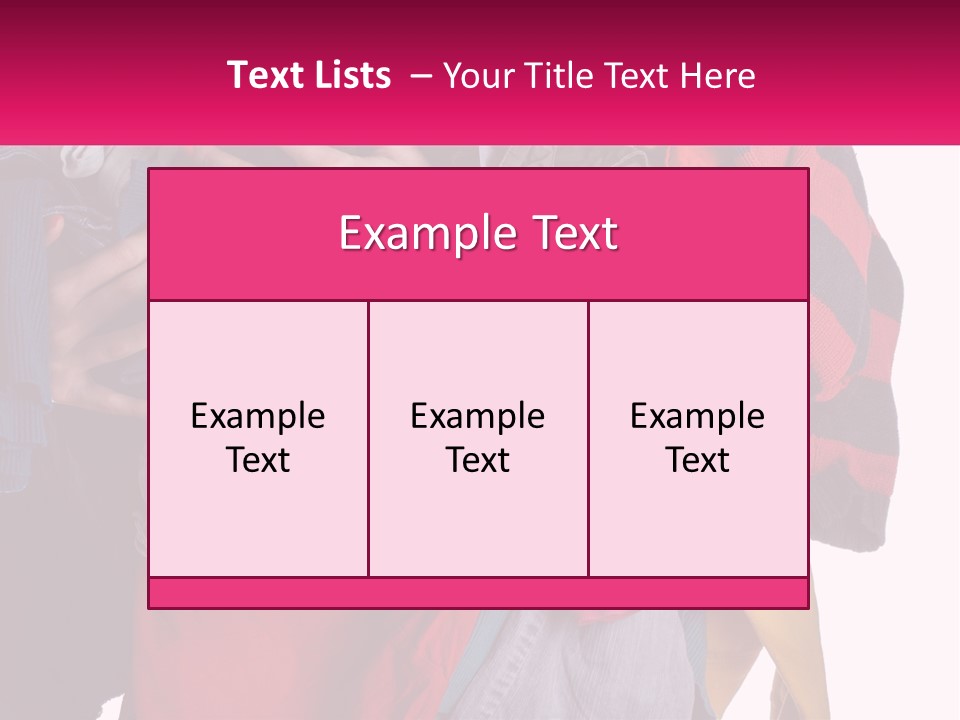 A Woman Is Holding A Pile Of Clothes PowerPoint Template