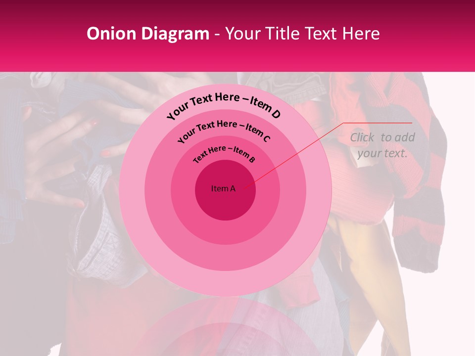 A Woman Is Holding A Pile Of Clothes PowerPoint Template