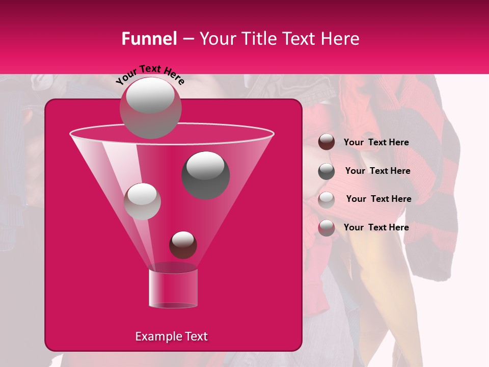 A Woman Is Holding A Pile Of Clothes PowerPoint Template