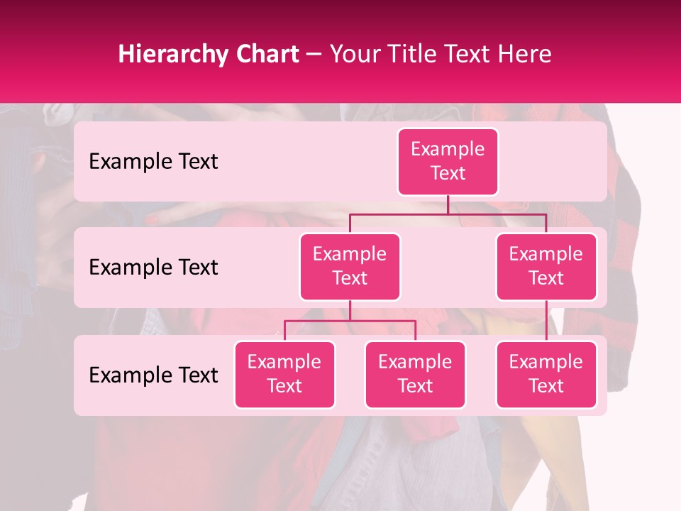 A Woman Is Holding A Pile Of Clothes PowerPoint Template